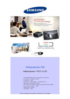 Vidéoprojecteur H03
