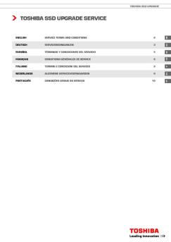 TOSHIBA SSD UPGRADE SERVICE