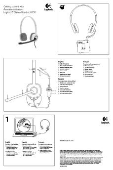 Getting started with Première utilisation Logitech® Stereo Headset ...