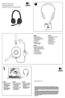 Getting started with Première utilisation Logitech® Stereo Headset ...