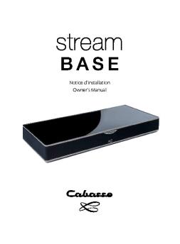 Téléchargement Notice d'installation - Cabasse