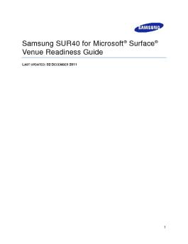 Venue Readiness Guide - Samsung