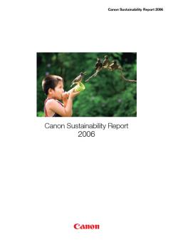 Canon Sustainability Report 2006