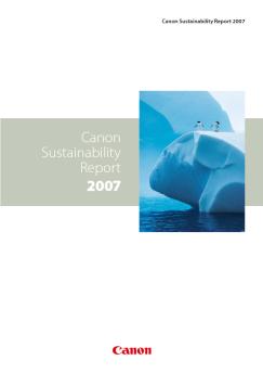 Canon Sustainability Report 2007
