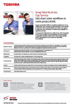 Swap Next Business Day Service Sécurisez votre ... - Toshiba