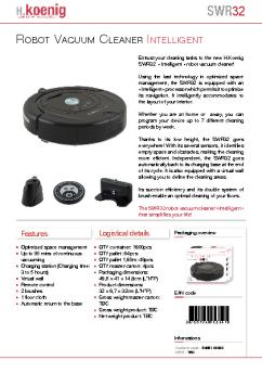 robot vacuum cleaner intelligent - H.Koenig