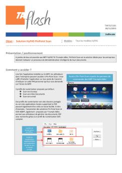 Objet : Solution HyPAS PinPoint Scan Présentation ... - Triumph-Adler