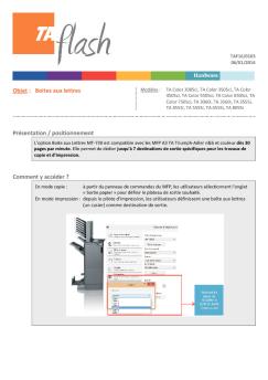 Boites aux lettres Présentation / positionnement ... - Triumph-Adler