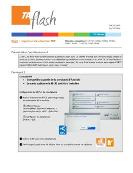 Imprimer via la fonction NFC Présentation ... - TA Triumph-Adler