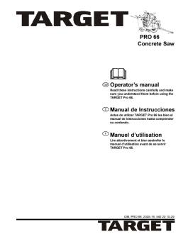 PRO 66 Concrete Saw Operator's manual Manual de ... - Husqvarna