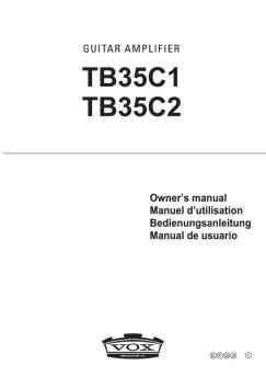 TB35C1/TB35C2 Owner's manual