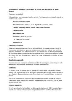 A. Informations préalables à la signature du contrat pour les contrats ...