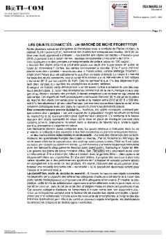 les objets connectés : un marché de niche prometteur - Terraillon