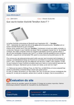Évaluation du site - Terraillon