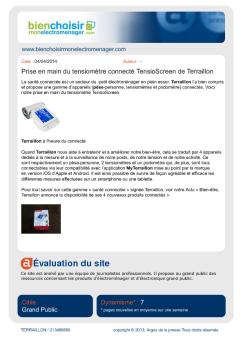 Évaluation du site - Terraillon