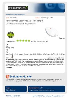 Évaluation du site - Terraillon