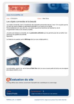 Évaluation du site