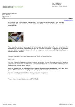 Nutritab de Terraillon, maîtrisez ce que vous mangez en mode connecté