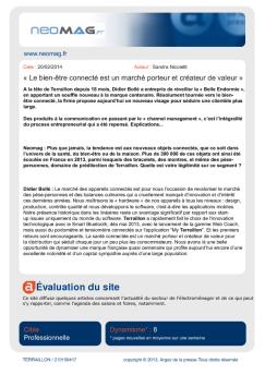Évaluation du site - Terraillon