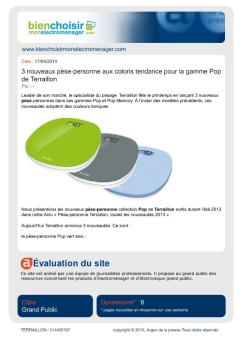 Évaluation du site - Terraillon