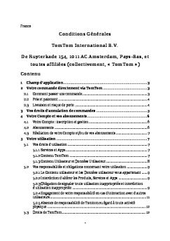 Conditions Générales TomTom International B.V. De Ruyterkade 154 ...