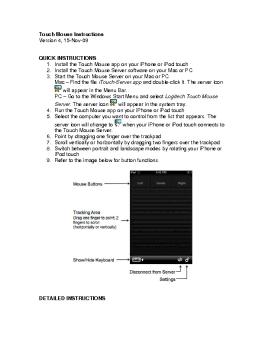 Touch Mouse Instructions Version 4, 15-Nov-09 ... - Logitech