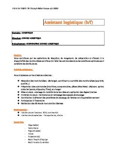 Assistant logistique - TA Triumph-Adler