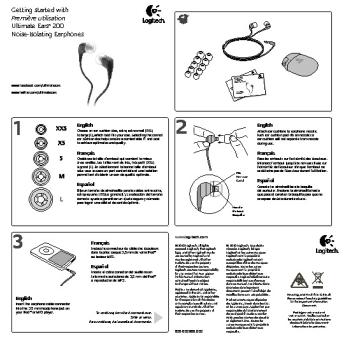 Getting started with Première utilisation Ultimate Ears® 200 Noise ...
