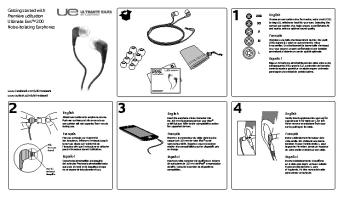 Getting started with Première utilisation Ultimate Ears™ 200 Noise ...