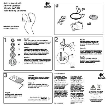 Getting started with Première utilisation Ultimate Ears® 300 Noise ...