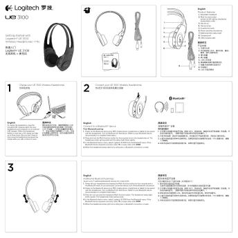 Getting started with Logitech® UE 3100 Wireless ...