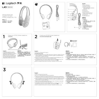 Getting started with Logitech® UE 3000 Wireless ...