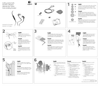 Getting started with Première utilisation Ultimate Ears ... - Logitech