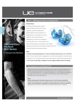 Ultimate Ears ProTech Skill Series - Logitech