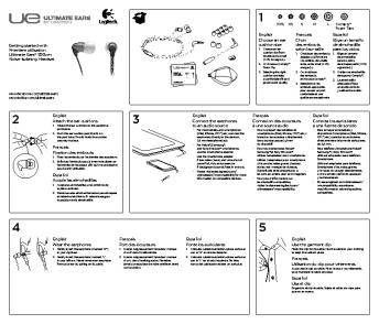 English Choose an ear cushion size Français Choix des embouts ...