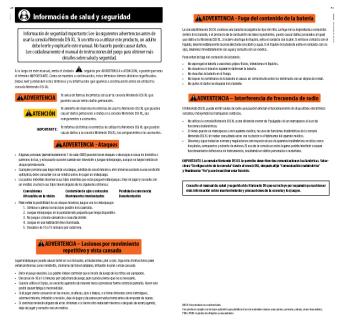 Información de salud y seguridad - Nintendo