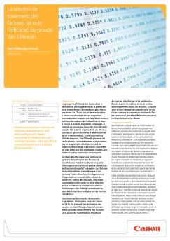 La solution de traitement des factures stimule l'efficacité du ... - Canon