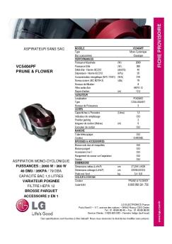 F IC H E P R O V IS O IR E