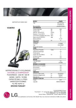 FICHE VC9076V