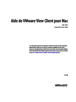 Aide de VMware View Client pour Mac