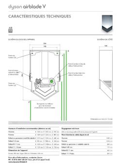 CaraCtéristiques teChniques - Dyson