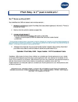 VTech Baby - le 2 jouet à moitié prix !