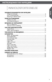 INNHOLDSFORTEGNELSE