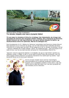 Tre danske ildsjæle skal bære olympisk fakkel - Samsung