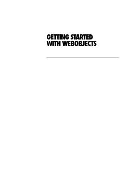 WebObjects (3.5): Getting Started (Manual) - Support - Apple