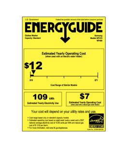 EnergyGuide Label - Samsung