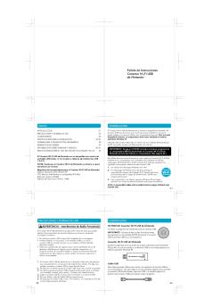 Folleto de Instrucciones Conector Wi-Fi USB de Nintendo®