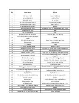 S/N Outlet Name Address 1 SES Kano (I-Cell) Bayero Mall ... - Samsung