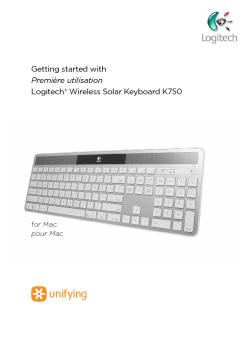 Getting started with Logitech® Wireless Solar Keyboard K750