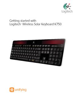Getting started with Logitech® Wireless Solar Keyboard K750